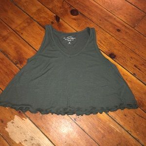 Green croptop